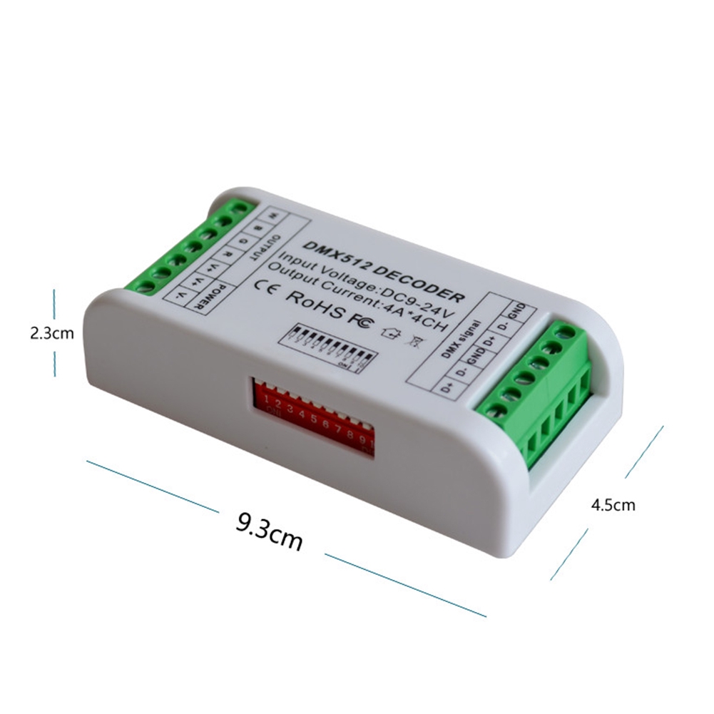 Bộ giải mã Mini DMX512 3/4 kênh cho đèn sử dụng rộng rãi trong quán bar