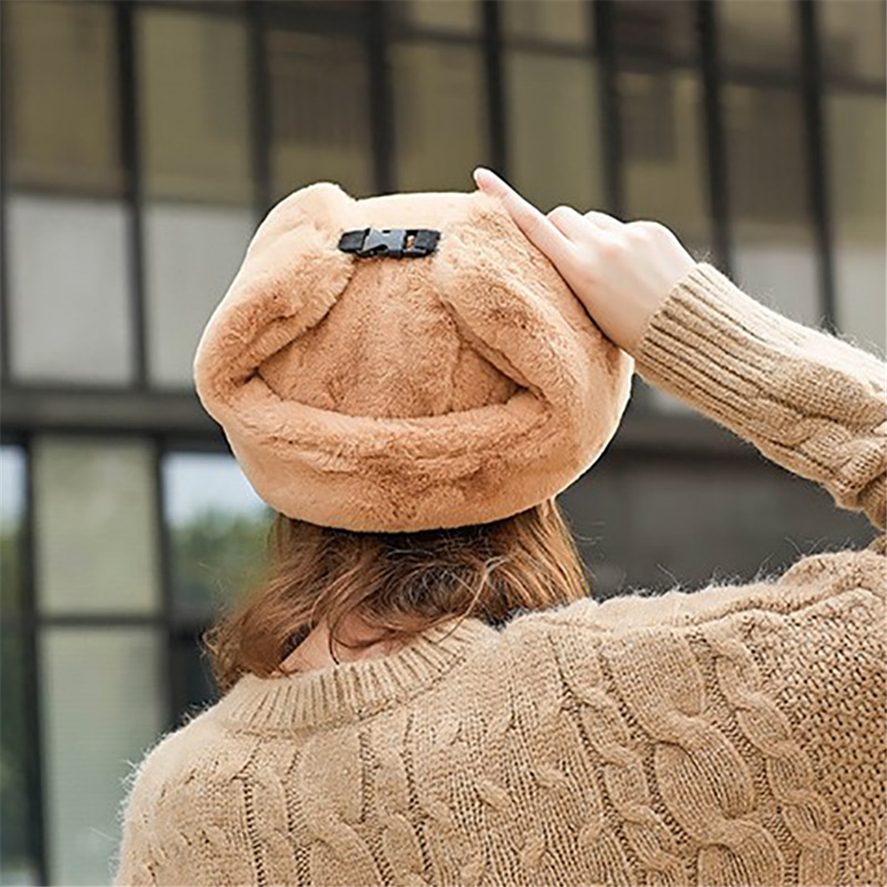 Mũ Bomber Phủ Lông Dày Dặn Giữ Ấm Tai Chống Gió Mùa Đông Phong Cách Nga Ushanka Cho Nam Và Nữ