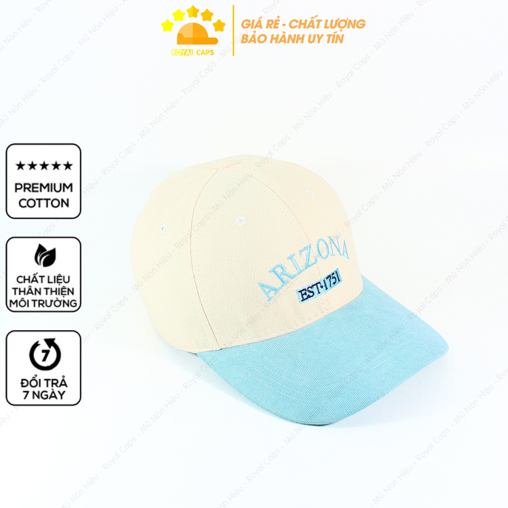 Mũ Lưỡi Trai Nón Lưỡi Trai Nam Nữ Nhung Mịn Hàn Quốc ARIZONA Nón Kết - Royal Caps