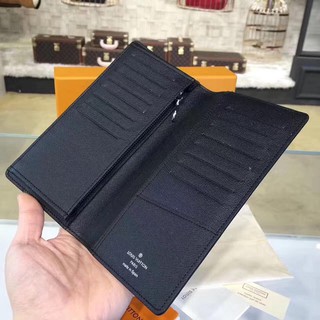Ví dài LV nắp gấp màu hoa đen