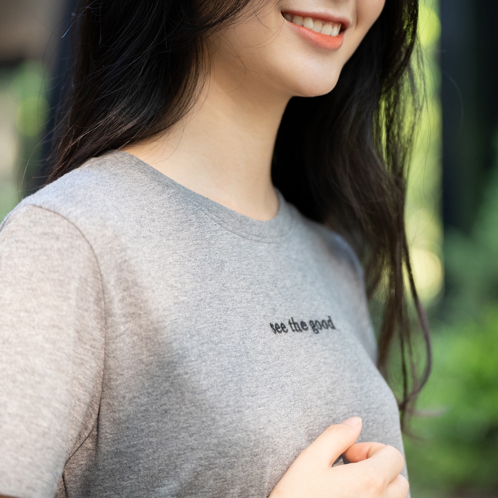 Váy suông nữ SAYME đầm thun cotton dáng dài xẻ tà WBDR0078