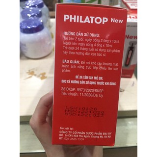 Philatop ống nhựa (hộp 20 ống )