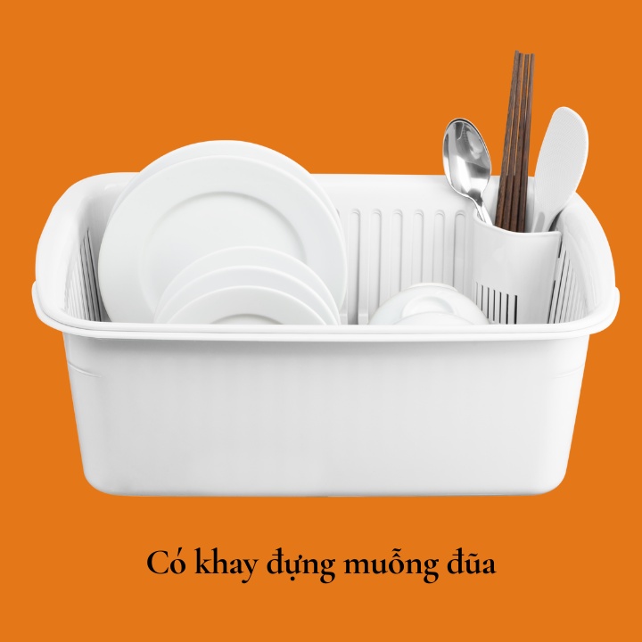 Kệ giá úp chén bát inochi úp đĩa tô có nắp dậy, thông minh, cao cấp, kháng khuẩn, tiêu chuẩn Nhật Bản, Vapu HCM