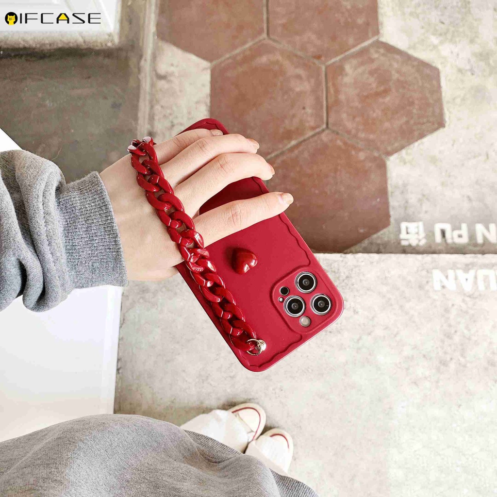 Ốp Điện Thoại Họa Tiết Trái Tim Dễ Thương Cho Iphone 13 12 Mini 12 11 Pro Max Xs Max Xr X 7 8 Plus