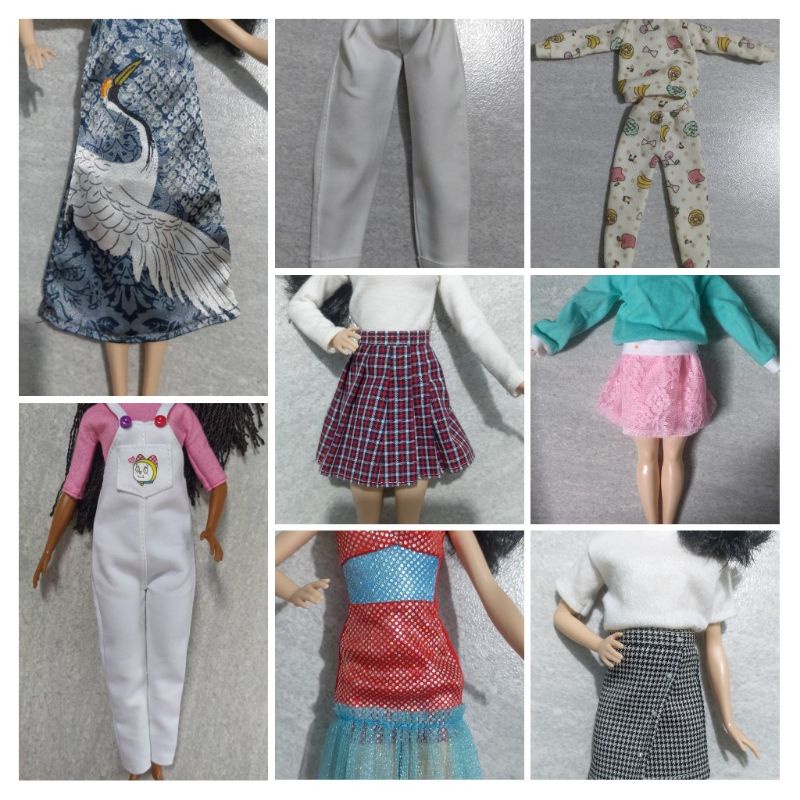 Thanh lý quần áo cho búp bê barbie