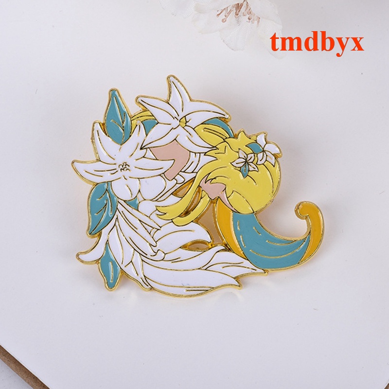 Huy Hiệu Cài Áo Kim Loại Tráng Men Nhân Vật Hutao Game Genshin Va Chạm tmdbyx