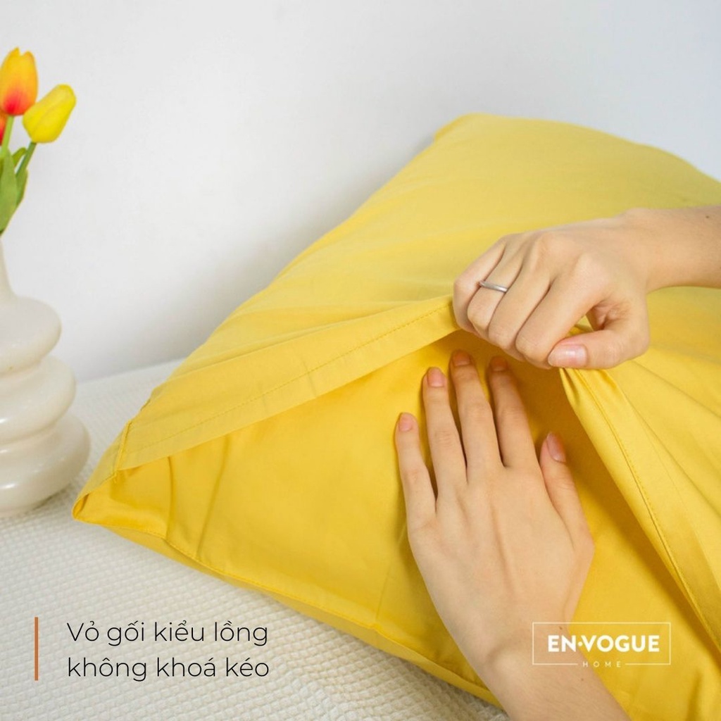 Vỏ gối nằm HỌA TIẾT Cotton Organic Envogue Home  - 1 chiếc