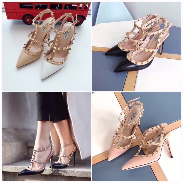 Giày cao gót đinh mũi nhọn