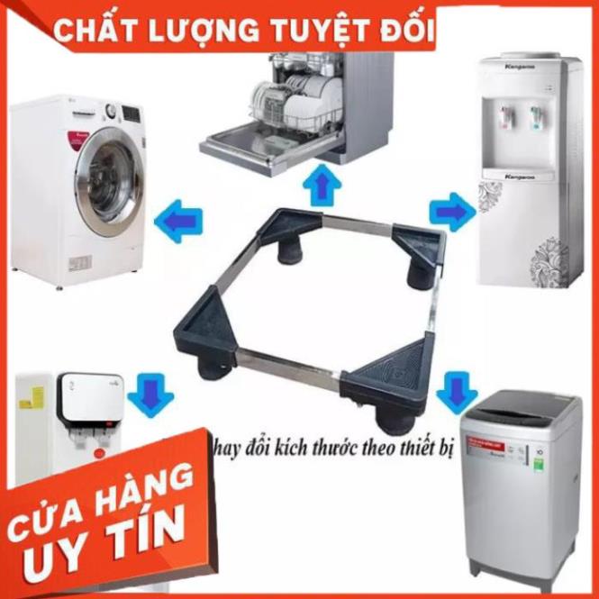 [ Bán Lẻ Giá Sỉ ] Chân Kệ Để Máy Giặt, Tủ Lạnh Inox Chống Rung Đa Năng, Tiện Dụng Chắc Chắn