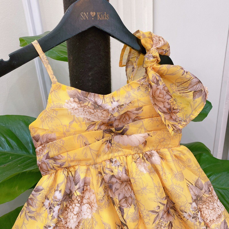 váy hai dây thiết kế chất liệu tơ von mềm mát(8-23 kg)