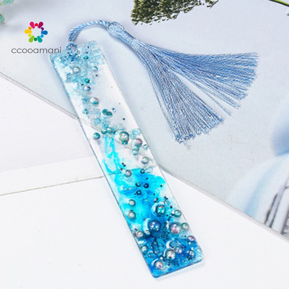 Set 5 Khuôn Silicone Hình Chữ Nhật Làm Thẻ Đánh Dấu Trang Sức DIY