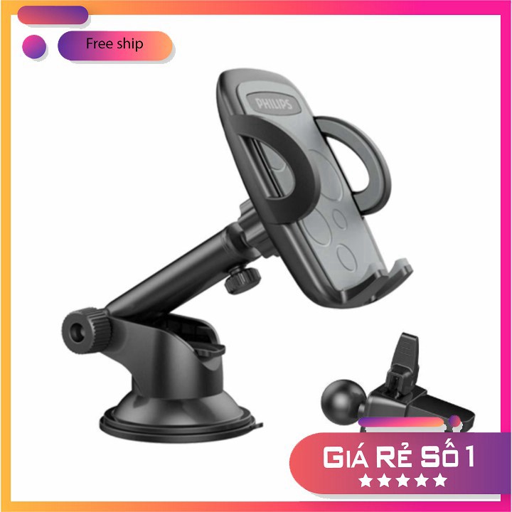 Giá Đỡ Điện Thoại-Taplo-Ô Tô-Cao Cấp--Philips-DLK35002-Bảo hành 24 tháng [Bongmarket1992]