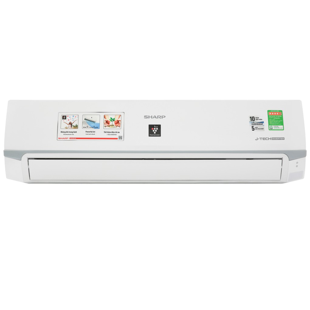 [Mã ELMS5TR giảm 5% đơn 5TR] MIỄN PHÍ CÔNG LẮP ĐẶT - AH-XP18WMW - Máy lạnh Sharp Inverter 2 HP AH-XP18WMW Mẫu 2019