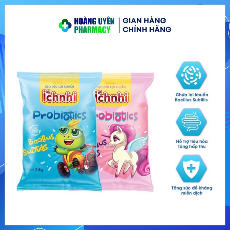 Kẹo dẻo Ích nhi bổ sung lợi khuẩn 24g (10 viên)