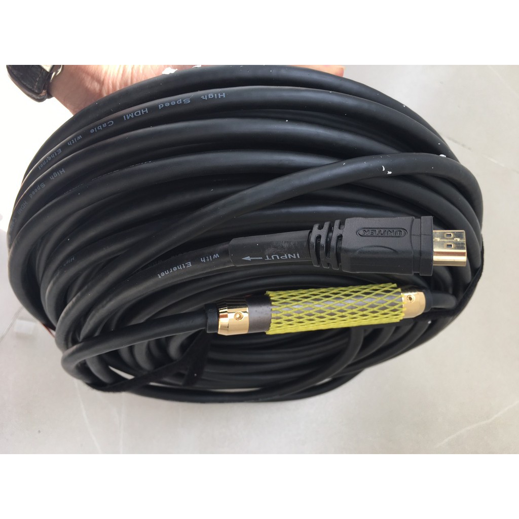 Cáp HDMI 50m Unitek Y-C174 FullHD chuẩn 1.4v hỗ trợ 4K*2K - Hãng phân phối