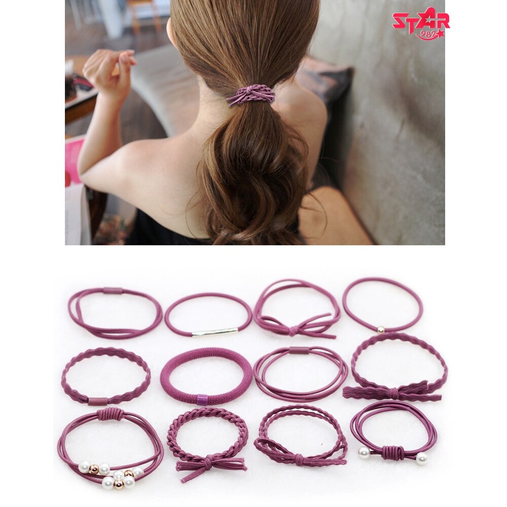 Dây buộc tóc cao su thiết kế đơn giản kiểu dáng dễ thương