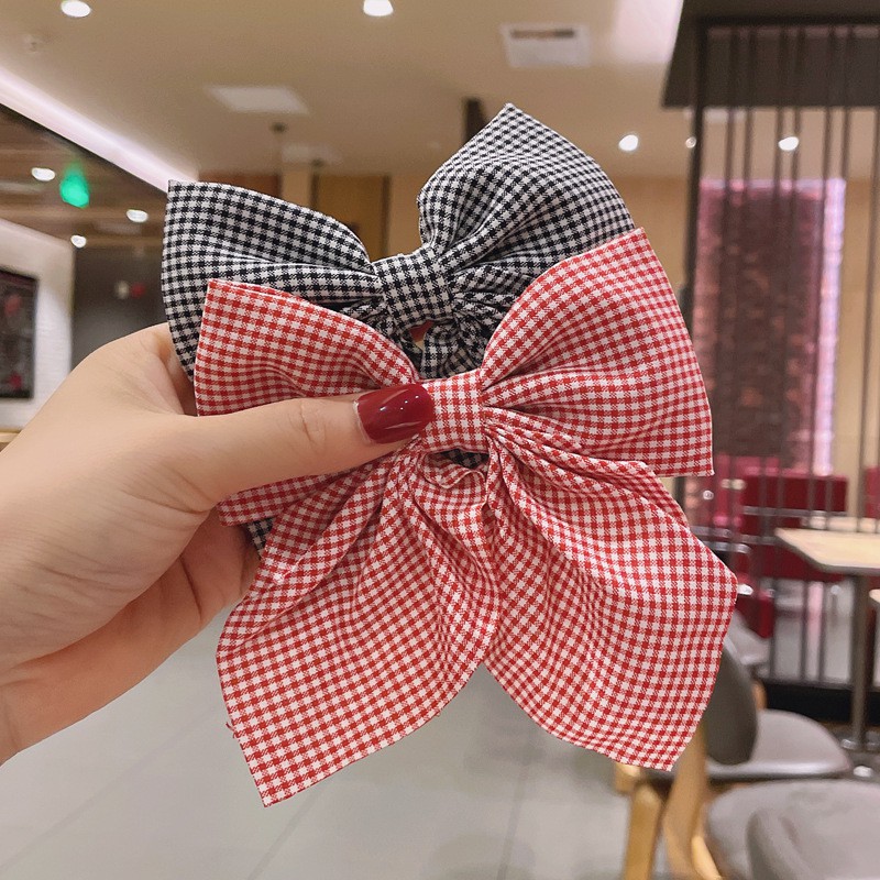 Mới Kẹp Tóc Mỏ Vịt Đính Nơ Phong Cách Đơn Giản Cho Nữ