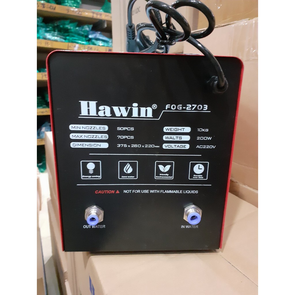 MÁY PHUN SƯƠNG HIỆU HAWIN :FOG 2703 ( SỬ DỤNG TỪ 50-70 BÉC)