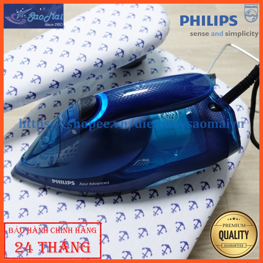 Bàn ủi hơi nước thông minh không cần chỉnh nhiệt độ Philips GC4938