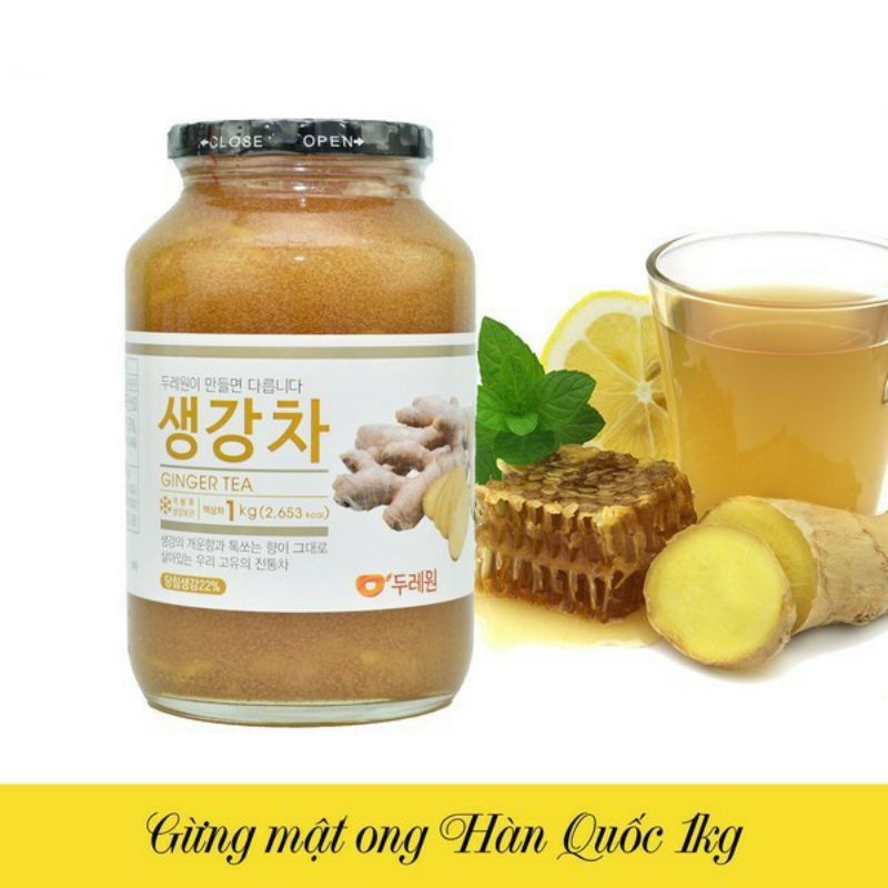 ( Hũ 1kg) Mật ong Gừng Dooraewon  Hàn Quốc