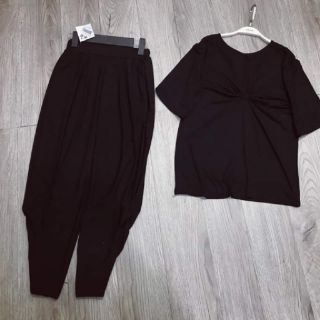Set áo xoắn quần thụng
