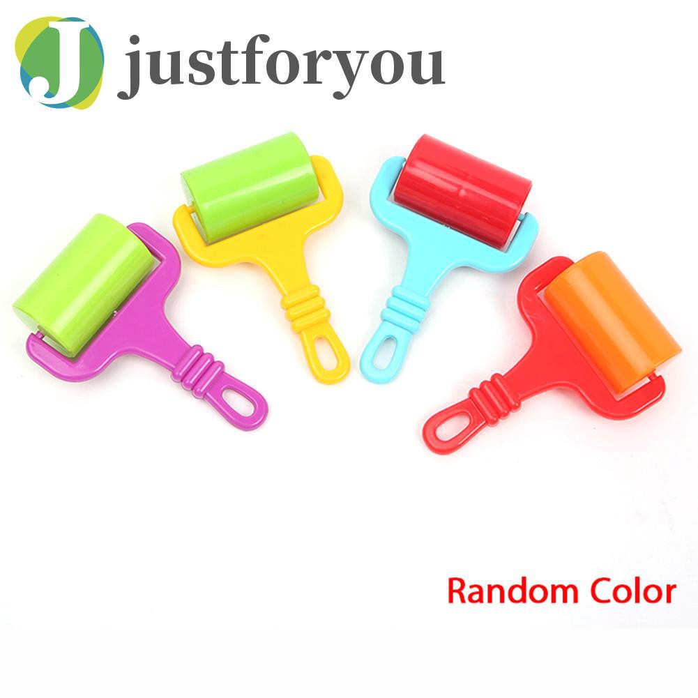 Cây lăn tranh đính đá bằng nhựa màu sắc ngẫu nhiên tiện dụng