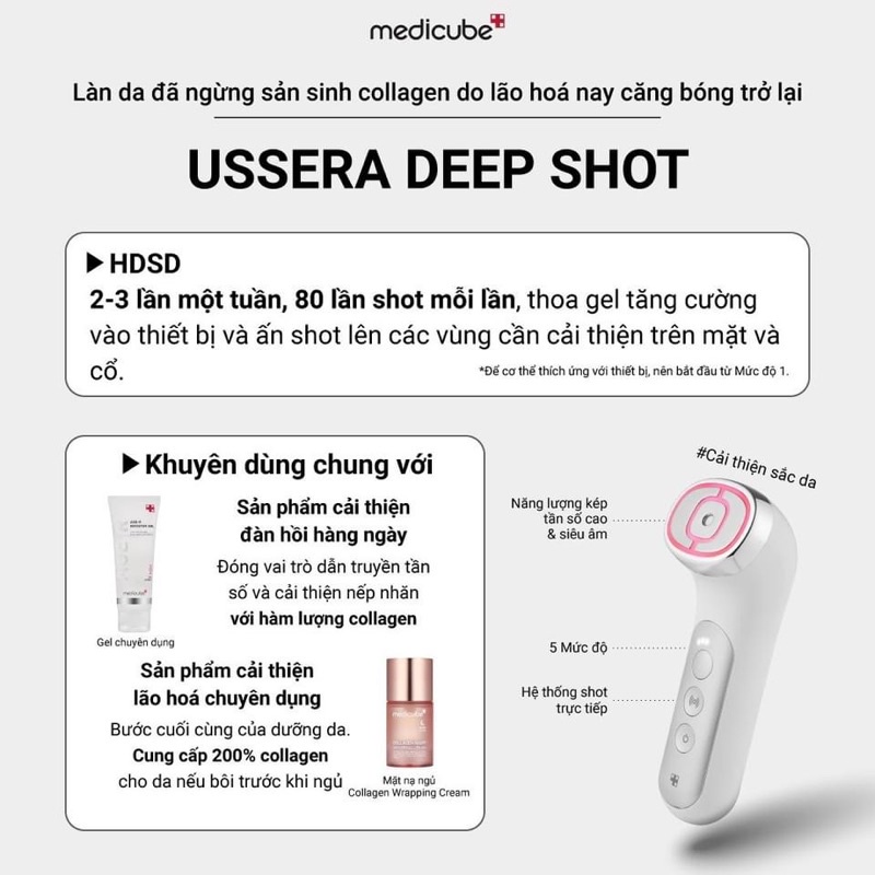SET 3 THIẾT BỊ TRẺ HOÁ, THU NHỎ CHÂN LÔNG, TĂNG SINH COLLAGEN MEDICUBE