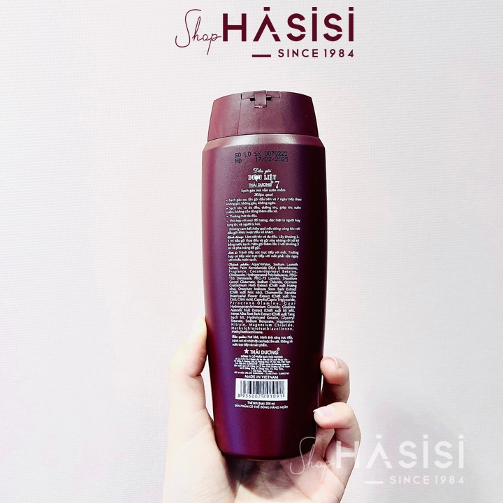 Dầu Gội Dược Liệu THÁI DƯƠNG 7 200ml (Nâu)