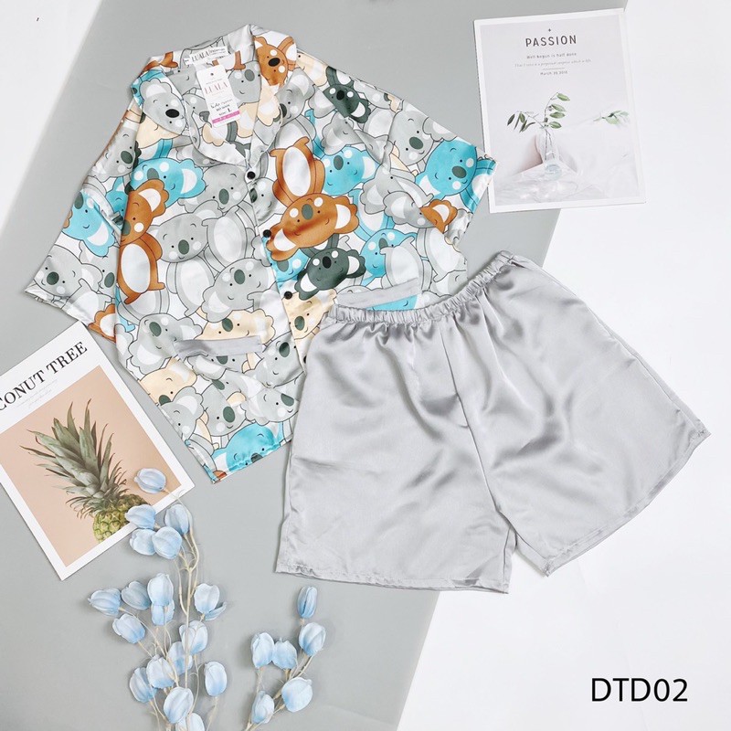 Bộ đùi lụa satin hàng cao cấp, có size