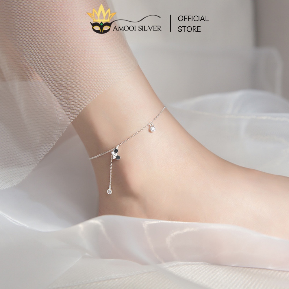 Lắc Chân Bạc S925 Dáng Tua Dài Hình Con Bướm - Amooi Silver AC41