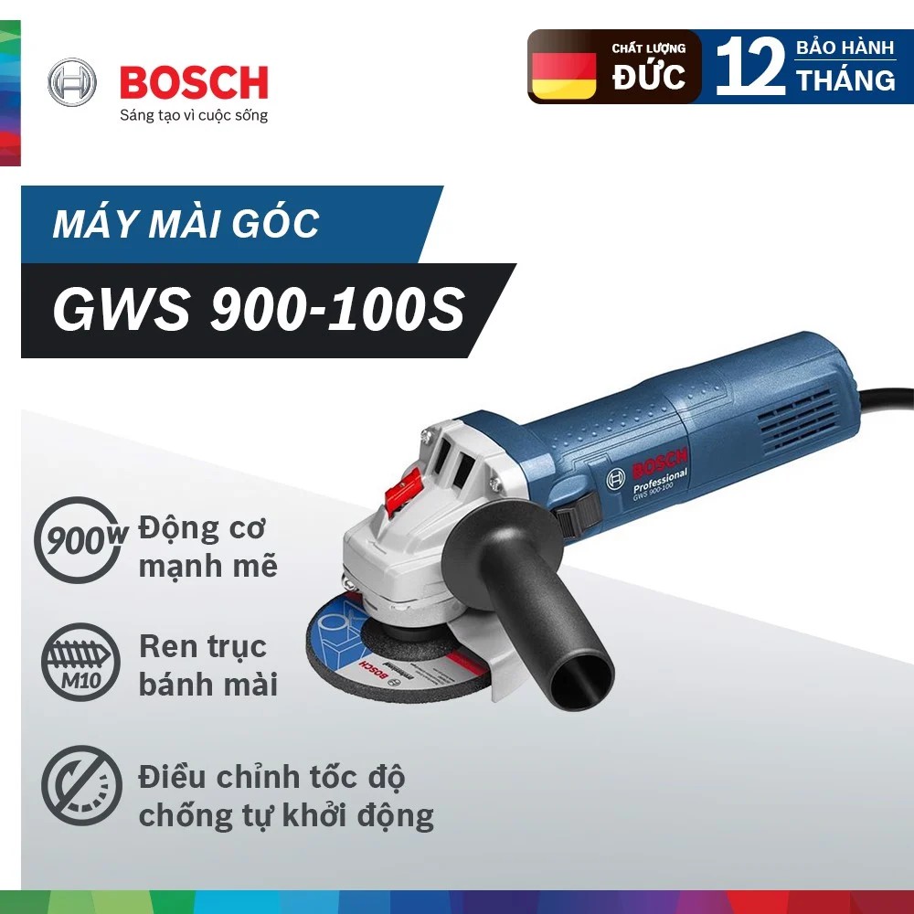 Máy Mài Góc Bosch GWS 900-100S Điều Chỉnh Tốc Độ