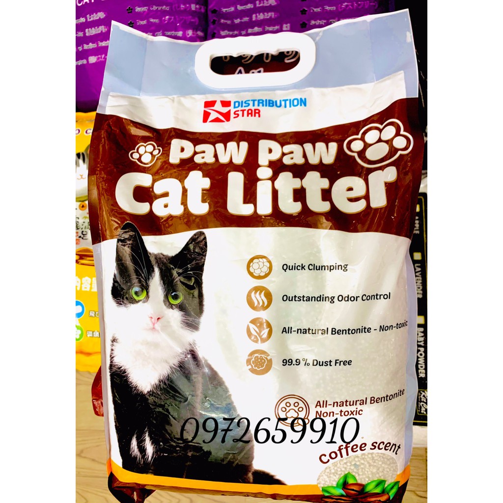 Cát vệ sinh cho mèo PawPaw gói 5lit(nặng 3,7kg)