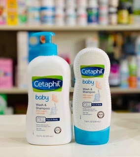 Tắm bé Cetaphil 399ml mẫu mới  (hàng mua từ mỹ)