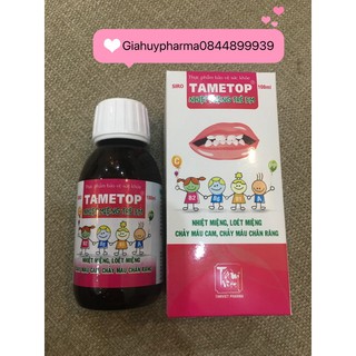 Siro Tametop nhiệt miệng trẻ em chai 100ml
