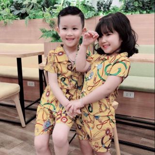 Bộ lanh lụa aize cho bé yêu.