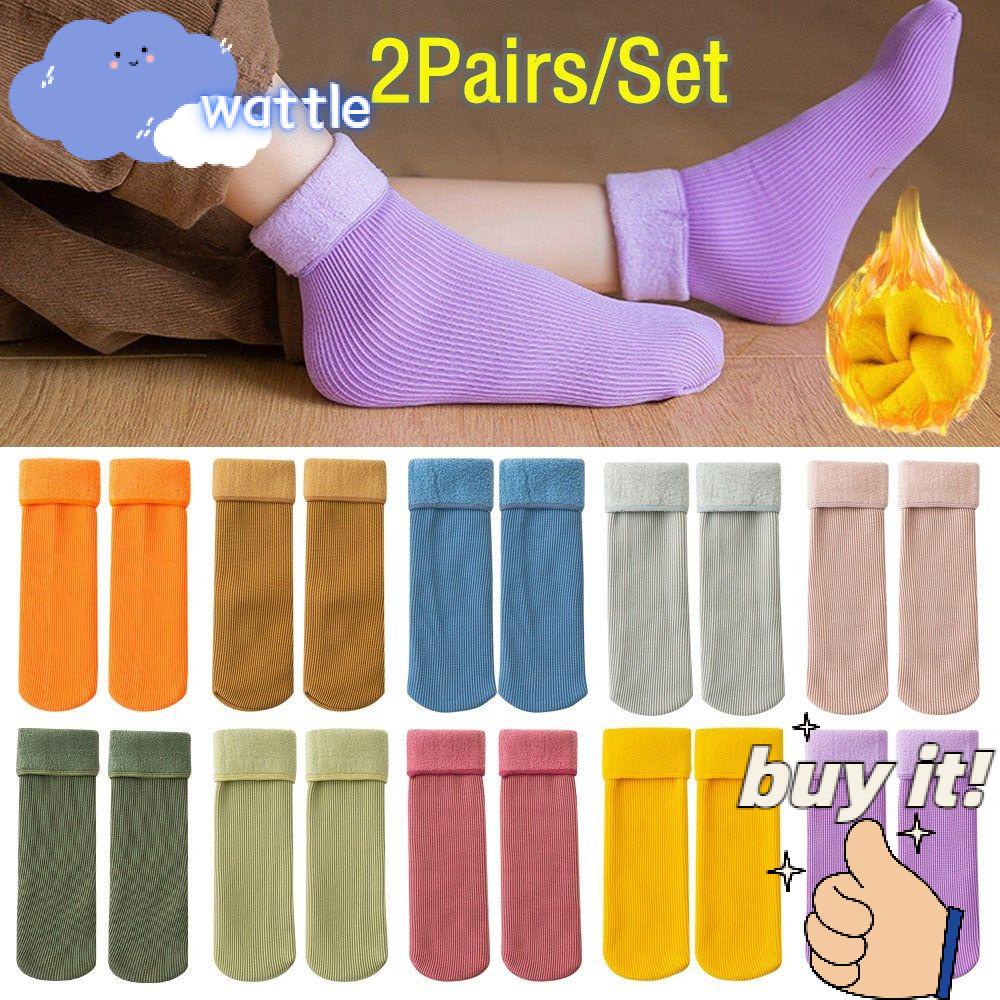 Bộ 2 Đôi Vớ Ngủ Dày Giữ Ấm Free Size Dành Cho Bé Trai Gái