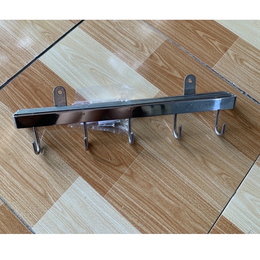 Kệ Máng Thanh Cài dao kéo treo thớt treo xoong gắn tường INOX 304 HÀNG ĐẶT XƯỞNG