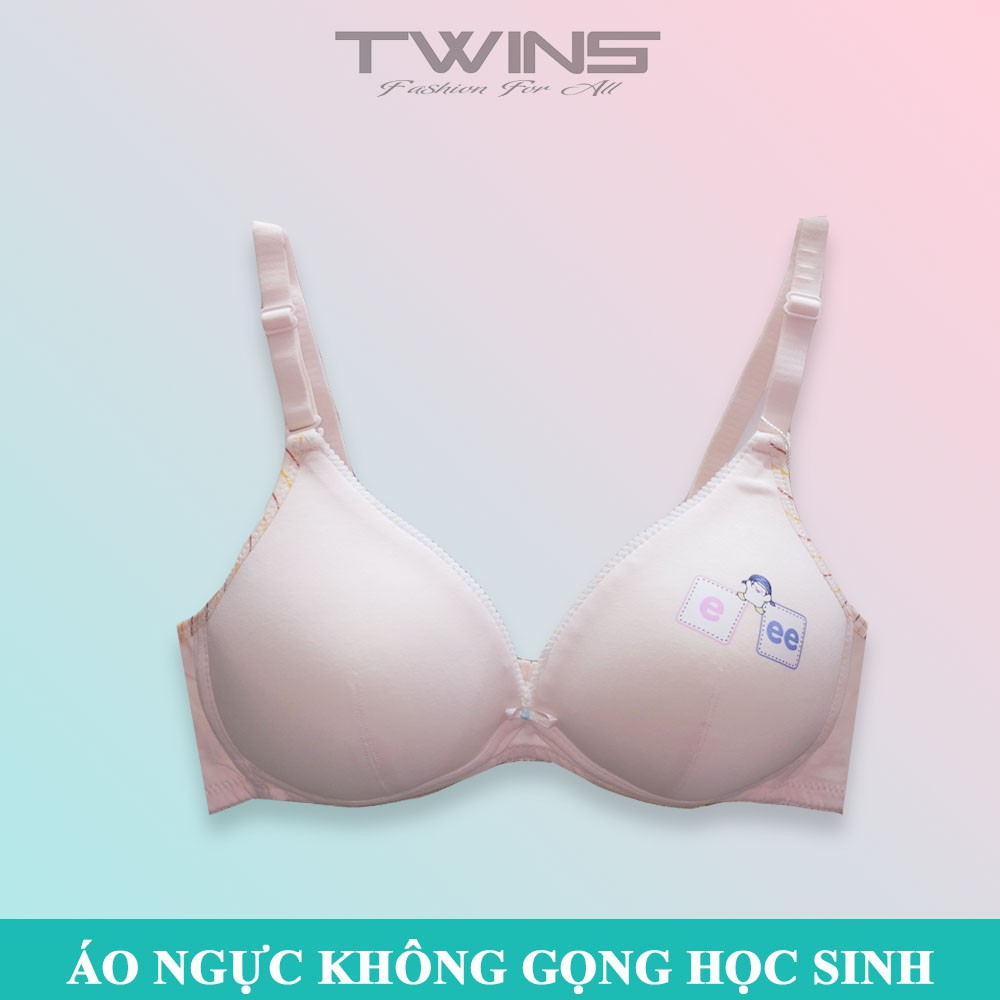 Áo ngực không gọng nữ SDBebe chất cotton mút ép vừa mềm mịn thấm hút mồ hôi in hình búp bê cho học sinh cấp 2, cấp 3