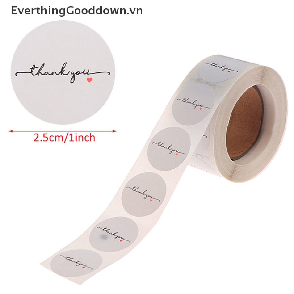 Cuộn 500 Nhãn Dán thank you 1 inch