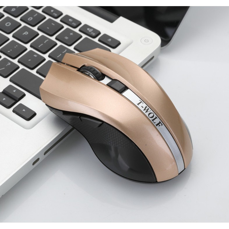 Chuột Không Dây T-WOLF cao cấp, chuyên dùng cho Máy tính, Laptop, Phone, Tivi
