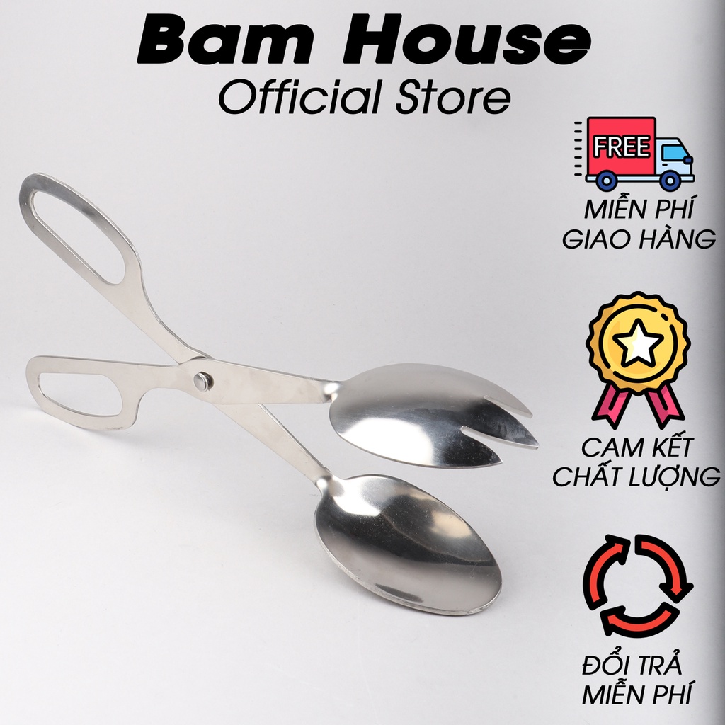 Dụng cụ gắp thức ăn nhà hàng Bam House inox 304 sáng bóng cao cấp GNH01 - Gia dụng bếp