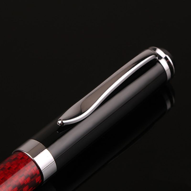 Bút Bi Mực Đen Vỏ Sợi Carbon
