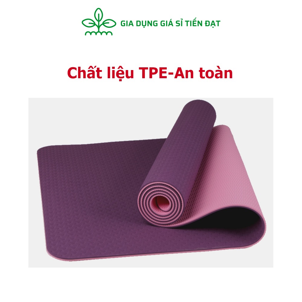 Thảm tập yoga TPE cao cấp 2 lớp 8mm