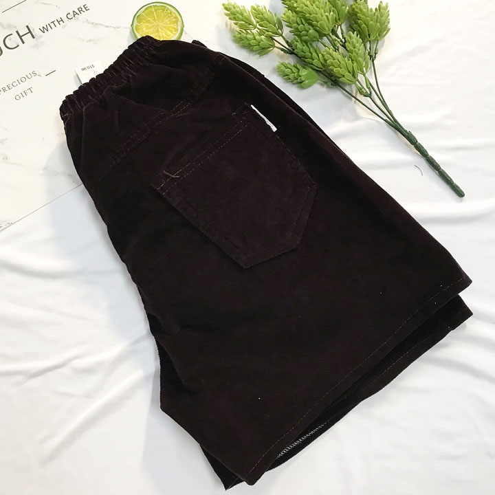 Quần đùi nữ freesize từ 42-48kg , quần short nữ chất nhung mềm - QG59