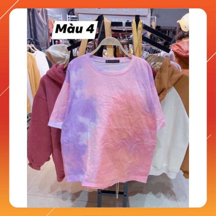 Áo thun loang UNISEX Áo phông loang form rộng tay lỡ chất thun cotton thoáng mát oversize | BigBuy360 - bigbuy360.vn