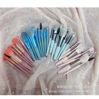 Set 8 Cây Cọ Trang Điểm Nhiều Màu Đầy Đủ 8 Cây Có Túi Zip