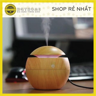 Đèn Xông Tinh Dầu Phun Sương Tạo Ẩm Vân Gỗ Cao Cấp [SIÊU RẺ]