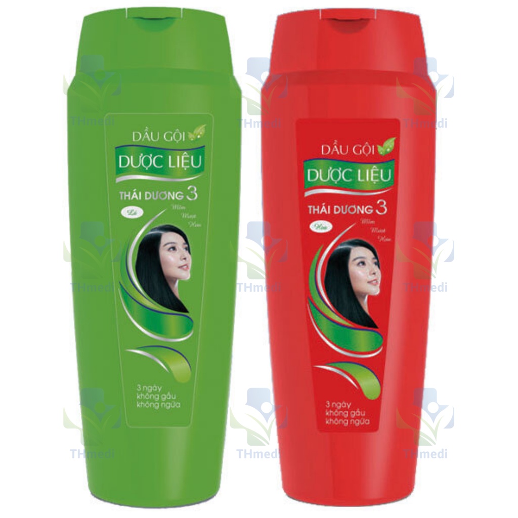 Dầu gội dược liệu Thái Dương 3 - dưỡng tóc mềm mượt, sạch gàu, hết ngứa, giảm rụng tóc