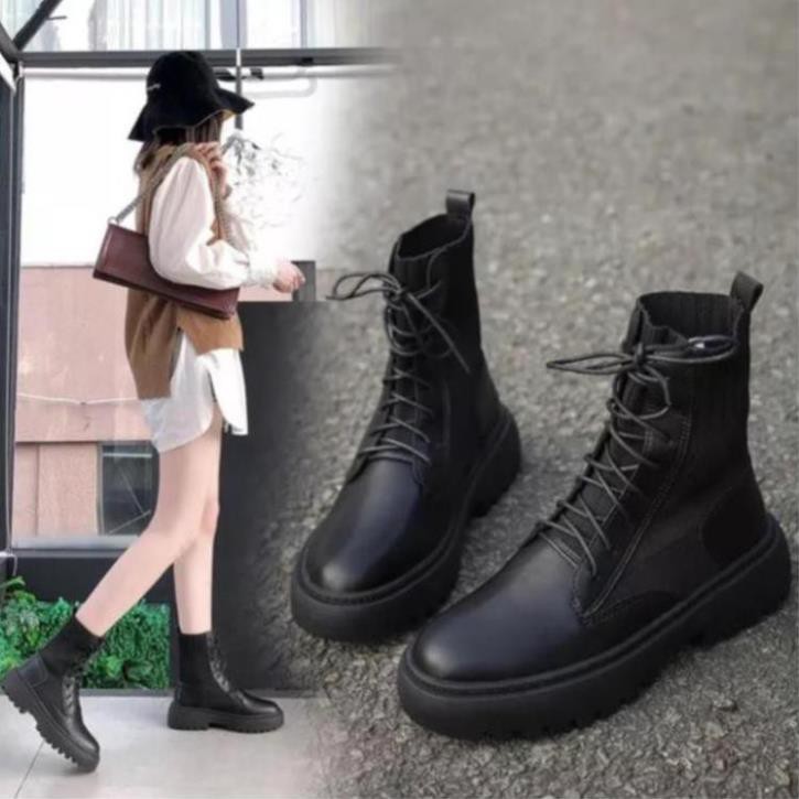 Boots Nữ, Giày Bốt Nữ Dr.Martens Boots Thu Đông Hottrend Phong Cách Màu Đen Minhtushoes Giày Dép Nữ Thời Trang Cao Cấp
