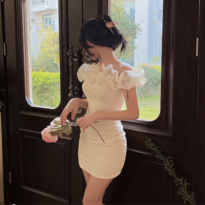 Đầm Ren Trễ Vai Thiết Kế Mới Quyến Rũ Thời Trang Dành Cho Nữ